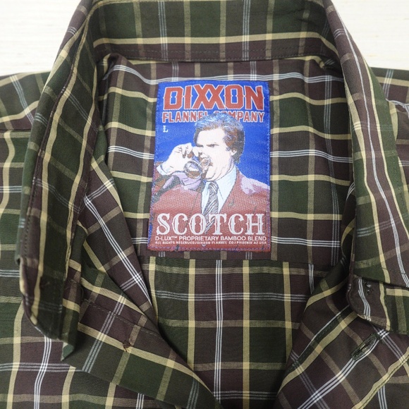 Dixxon “Scotch” Short Sleeve Bamboo Blend Plaid Shirt L - Picture 4 of 7